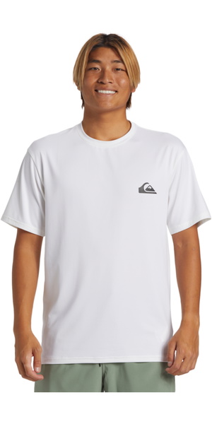 2026 Quiksilver Mens Everyday Surf Short Sleeve UPF T-Shirt AQYWR03135 - White